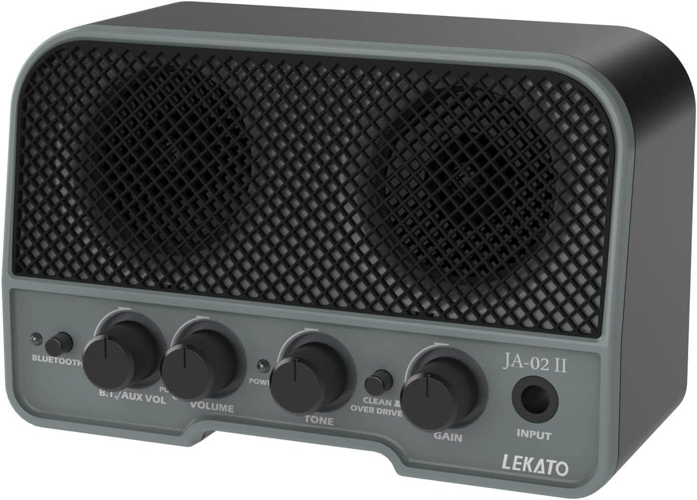 Mini Guitar Amplifier, LEKATO 5W Wireless Rechargeable Amplifier with Clean/Overdriver Effects, Bluetooth 5.0 Portable Amplifier, Ideal for Practising/Audition in the Home