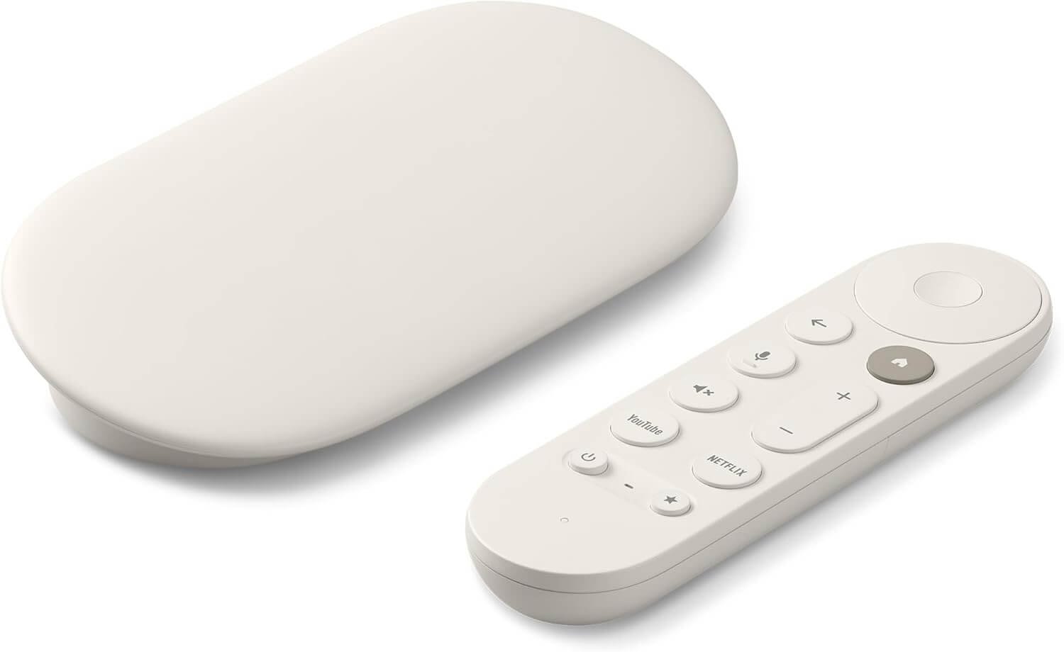 Google TV Streamer (4K) – Fast streaming entertainment on your TV with voice search remote – Watch movies, shows, live TV and Netflix in 4K HDR – Smart home control – 32 GB of storage – Porcelain