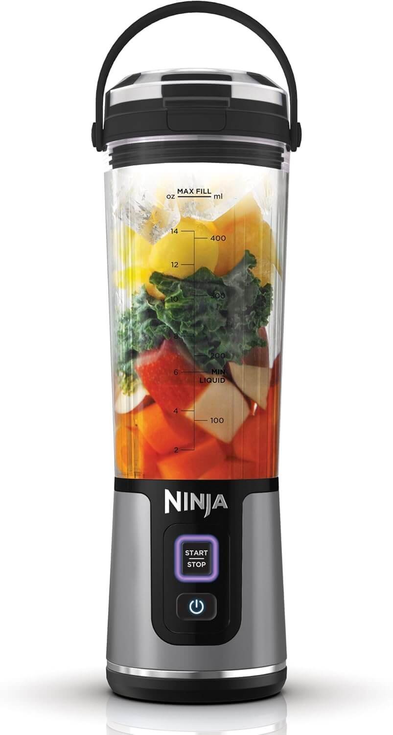 Ninja Blast Portable Blender, 530ml, Leakproof Lid & Sip Spout, Powerful Cordless Mini Blender, Rechargeable, Portable Smoothies, Protein Shakes, Blends Ice & Frozen Fruit