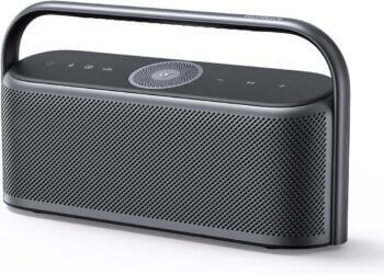 soundcore Motion x600 Bluetooth Speaker with Wireless Hi-Res Spatial Audio, 50W Sound, IPX7 Waterproof, Pro EQ, Built-In Handle, AUX-In, Portable Speaker for Home, Office, Outdoors