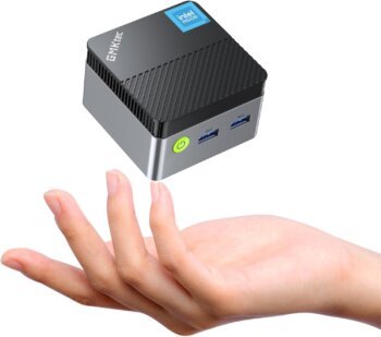 GMKtec Mini PC N97 Windows 11 Pro, G5 Micro Desktop Computer, 12th Gen Intel Alder Lake N97 (up to 3.60GHz) 12GB DDR5 512GB Hard Drive for Business