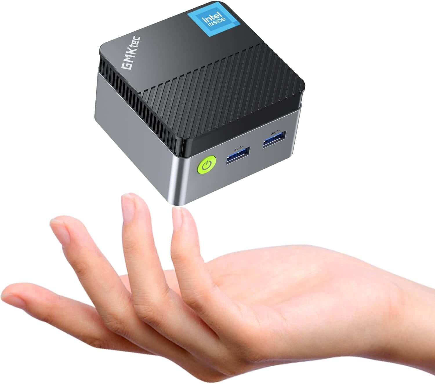 GMKtec Mini PC N97 Windows 11 Pro, G5 Micro Desktop Computer, 12th Gen Intel Alder Lake N97 (up to 3.60GHz) 12GB DDR5 512GB Hard Drive for Business