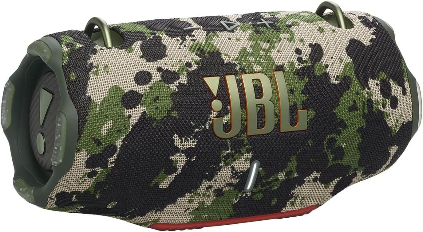 JBL Xtreme 4 Portable Bluetooth Speaker with JBL Pro Sound and Convenient Shoulder Strap, IP67 Waterproof, Built-In Power Bank, Squad
