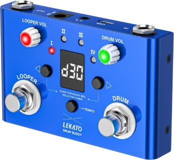 LEKATO Drum Looper Pedal with Tuner: The Ultimate Tool for Guitarists and Bassists