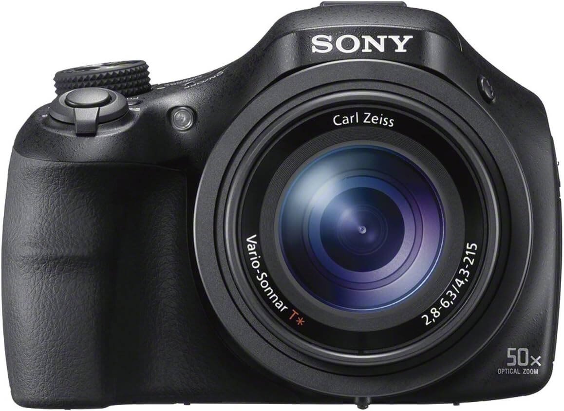 Sony DSCHX400VB.CEH Digital Compact Bridge Camera with Lens (Electronic View Finder, 20.4 MP, 50x Optical High Zoom, Wi-Fi