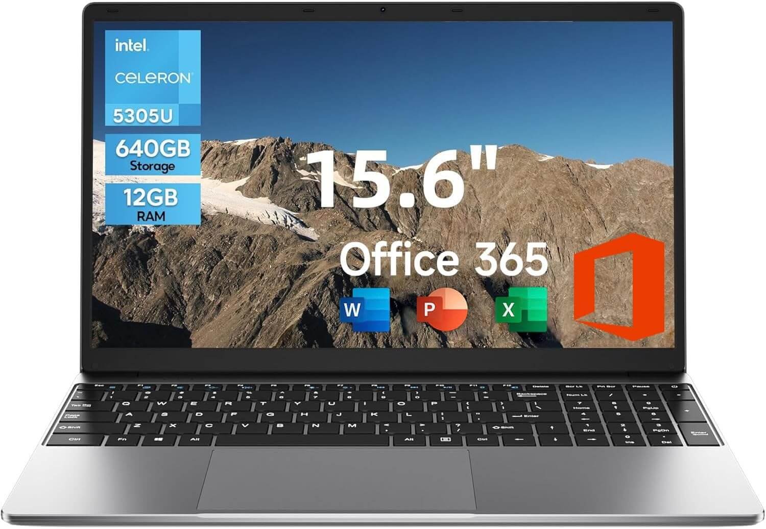 jumper Laptop 15.6 Inch FHD Display, 12GB RAM 640GB ROM, Office 365, Processor 5305U Notebook, Battery 38Wh, Two Stereo Speakers