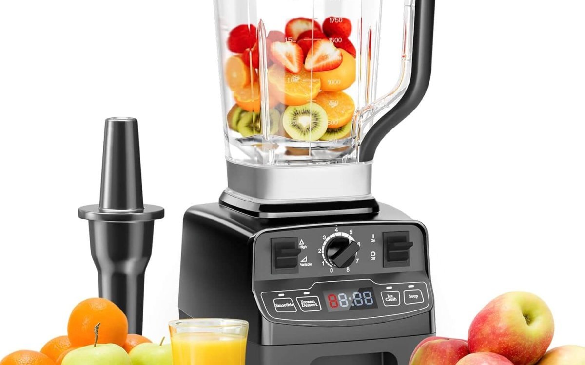 Enfmay Smoothie Maker, 2000W Powerful Blender with 2L BPA Free Tritan Container, 8 Speeds Control 33000 RPM High-Speed, 4 Presets Jug Blender Mixer for Ice/Nut,Kitchen