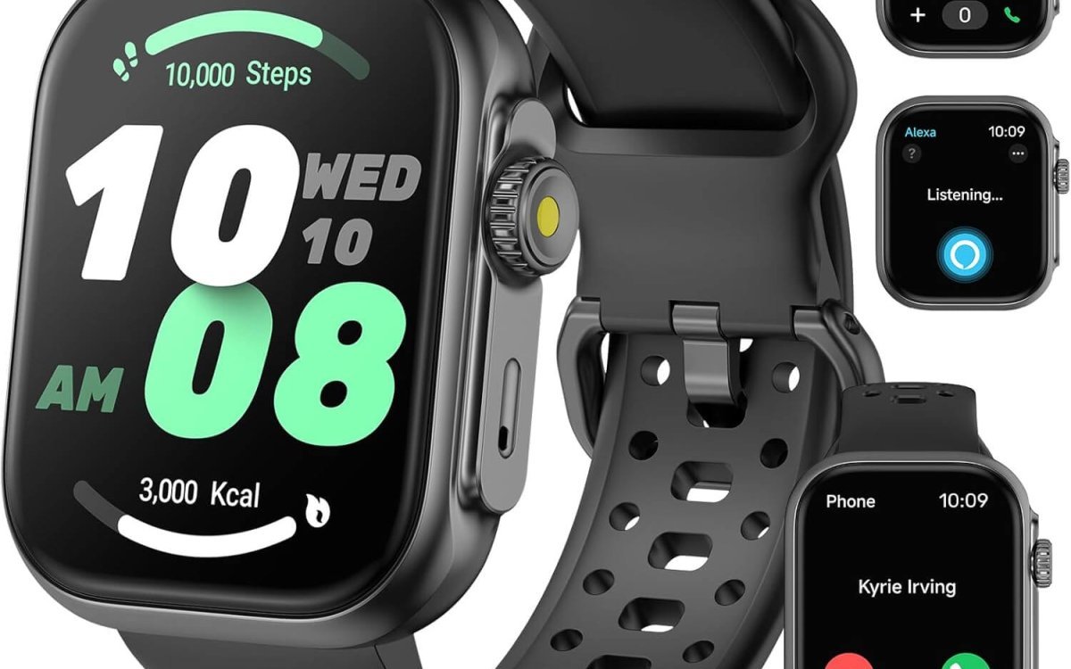 VPSTAY Smart Watch for Men Women Answer/Make Calls fitness watch Alexa & GPS Built-in 1.85” smartwatch with Heart Rate/SpO2/Sleep Monitor, 60+Sports, 3ATM Waterproof Fitness Tracker for Android iOS
